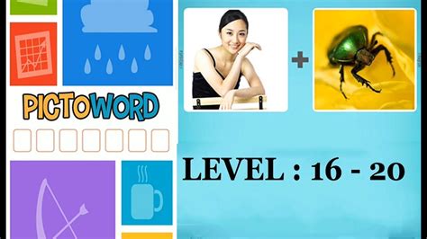 Pictoword Level 1617181920 Solutions Answers Walkthrough Youtube