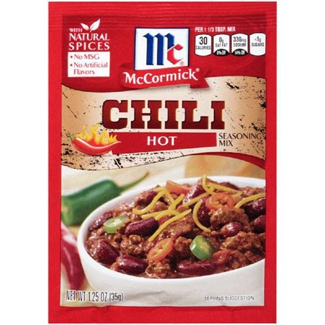 Mccormick Chili Recipe Packet Maura Call