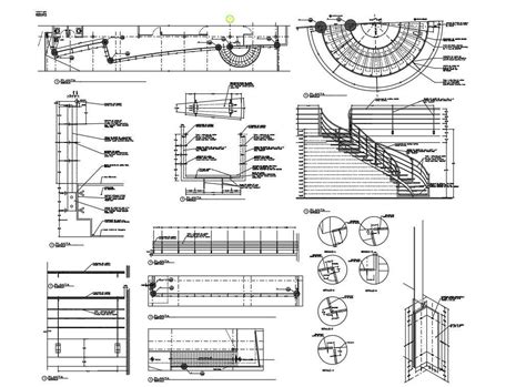 Staircase Plan With Elevation Cad Block Dwg File Cadbull
