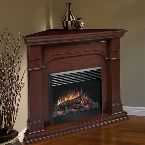 Corner Electric Fireplace Cherry Finish Fireplace Guide By Linda