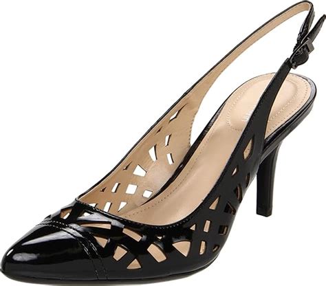 Calvin Klein Annie Womens Black Slingbacks Heels Shoes Newdisplay Uk 3