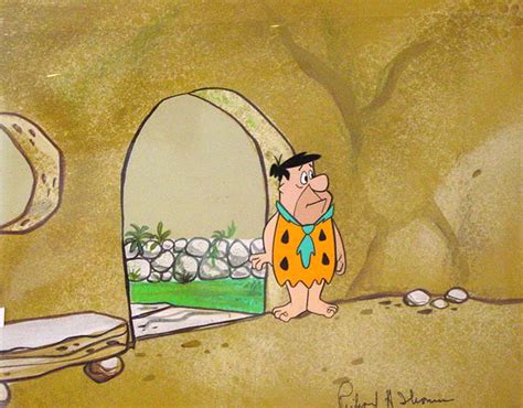 Hanna Barbera Animation Cel Fred Flintstone From The Flintstones