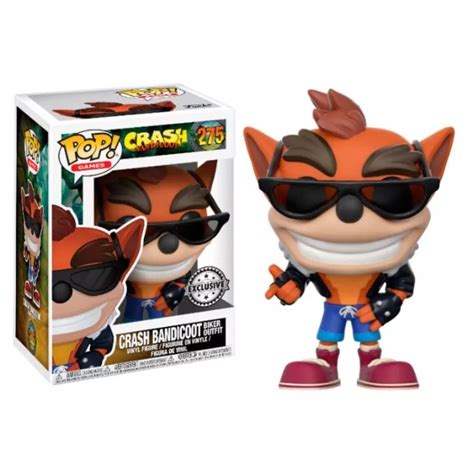 Funko Pop Crash Bandicoot Motero Exclusivo Funko Tienda