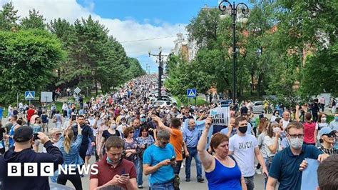 Russia Far East Protest Over Khabarovsk Governors Arrest Bbc News