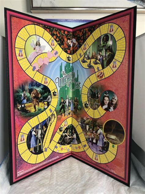 Complete Wizard Of Oz Yellow Brick Road Board Game 1999 Pressman