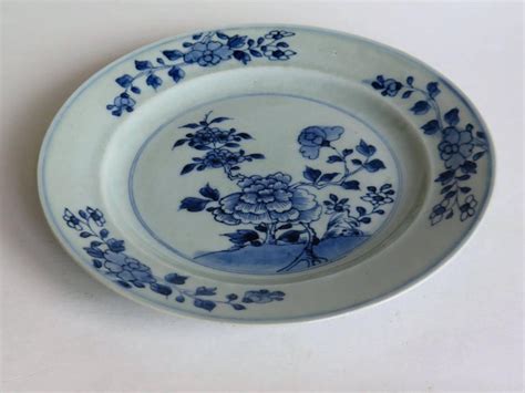 18th Century Chinese Porcelain Plate Blue And White Qing Qianlong