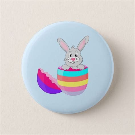 Adorable Easter Bunny Button Easter Tcards Craft Supplies Custom