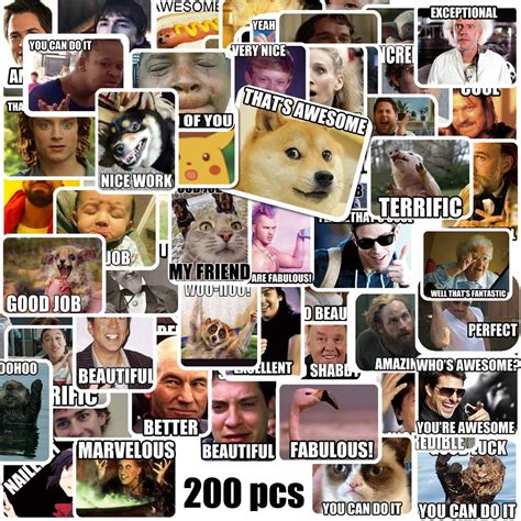Buy Meme Stickersmeme Reward Stickers For Teachers 200pcs No