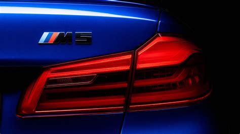 Image rear cluster of an old timer luxury sports car with three tail lights with red and white glass cones, pipes framed in chrome. BMW M5 LED Tail Lights 4K Wallpaper | HD Car Wallpapers ...