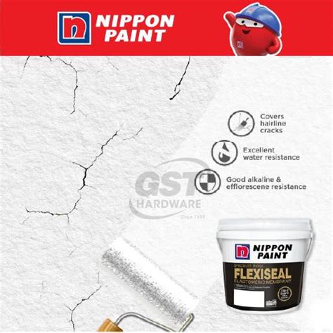 Nippon Paint Kg FlexiSeal Elastomeric Membrane Flexiseal Wall Sealer White