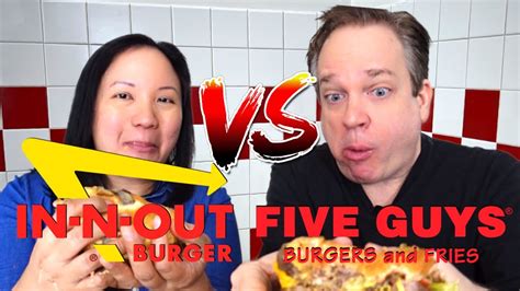 how expensive is five guys vs in n out burger youtube