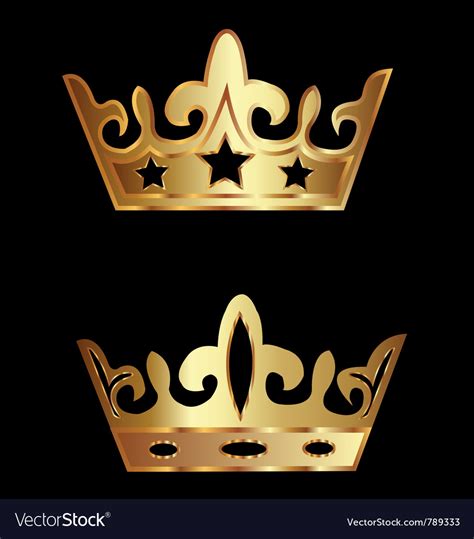 Crowns Royalty Royalty Free Vector Image Vectorstock