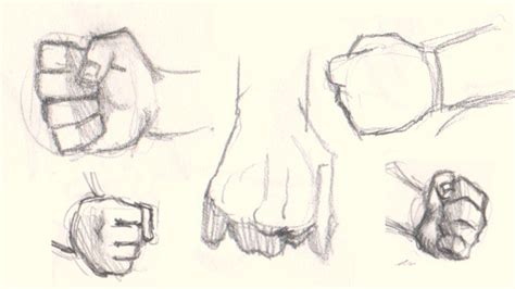 How To Draw Fist Hand 5 Different Ways ~ Drawing And Paint
