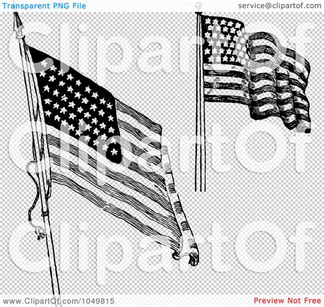 Clipart Of American Flag In Black And White Clipground