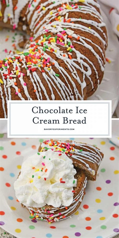 Chocolate Ice Cream Bread 2 Ingredient Ice Cream Bread