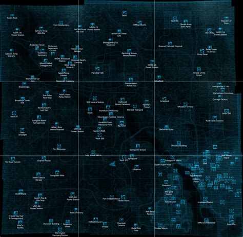 Fallout 3 Map With All Locations Maps Model Online