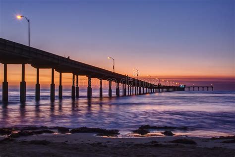 Pier At Ocean Beach In San Diego California At Sunset Stock Image Image Of Orange Outdoors