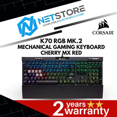 Corsair K70 Rgb Mk2 Mechanical Gaming Keyboard Cherry Mx Red Ch