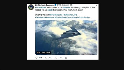 Us Military Tweets Then Deletes Strange New Years Eve Message About