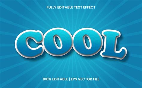 Premium Vector Cool Text Effect Editable Vector