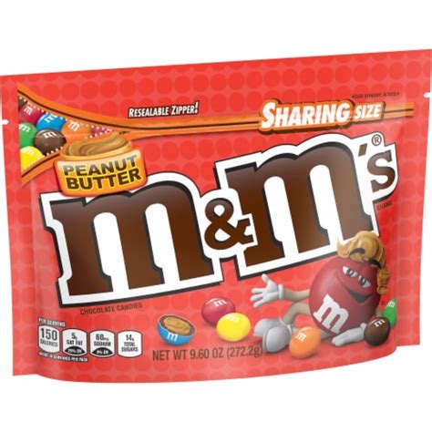 Mandms Peanut Butter Milk Chocolate Candy Sharing Size Bag 96 Oz
