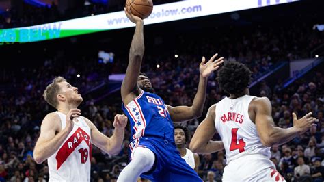 Player Grades Joel Embiid Sixers Knock Off Raptors In Home Matchup