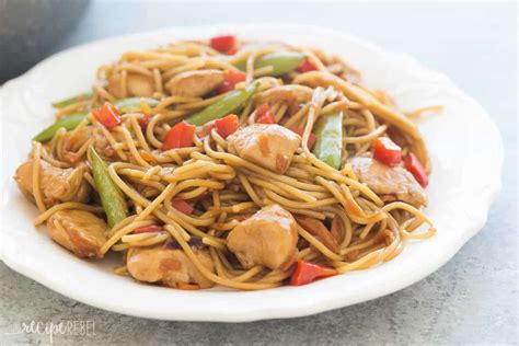 Easy One Pot Chicken Chow Mein Recipe Video 30 Minutes
