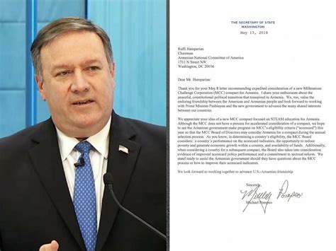 I am writing this letter to recommend shelby rosa for the position off secretary at your company. Secretary of State Pompeo Shares ANCA's Enthusiasm about ...
