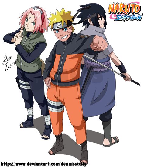 Naruto Shippuden Team 7 Reunited By Dennisstelly On Deviantart
