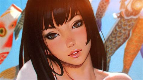 I Love Papers Bd64 Liya Girl Asian Sexy Art Illustration Flare