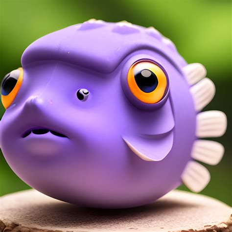 A Purple Cute Puffer Fish A Key Two Ethereum Coins Arthubai