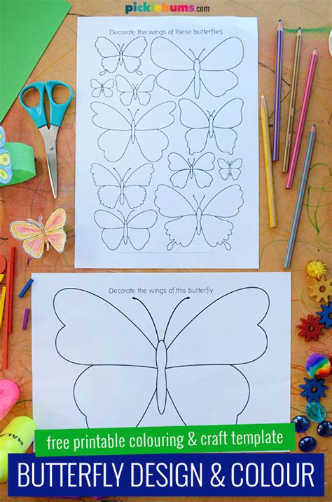 Butterfly Colouring Pages Free Printable Picklebums Butterfly