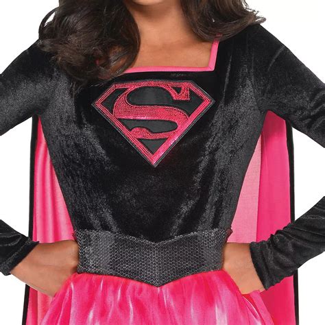 Girls Pink Supergirl Dress Costume Superman Party City