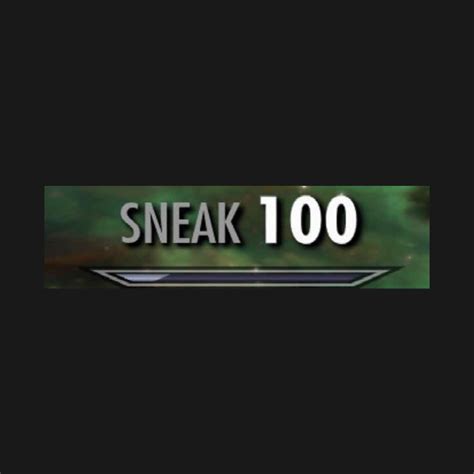 Sneak 100 - Skyrim - T-Shirt | TeePublic
