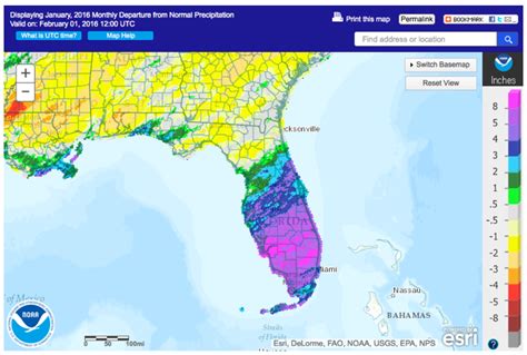 Climate Summary For Florida January 2016 Florida Climate Center