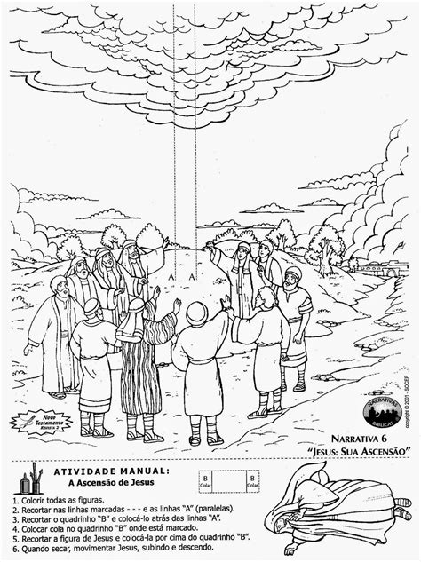 Coloring Page Jesus Return To Heaven Bible Activities For Kids Bible
