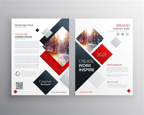 Creative Business Brochure Template Design In Size A4 Vector Brochure