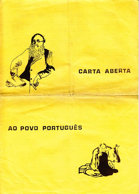 Carta Aberta Ao Povo PortuguÊs 1976 Ephemera Biblioteca E Arquivo De José Pacheco Pereira