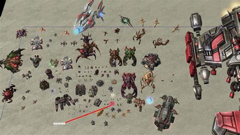 Starcraft 2 Real Scale Units Starcraft To Scale Zerg Chart By