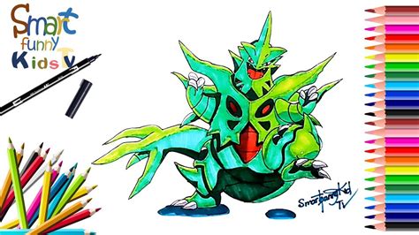 Several spikes of varying size protrude from the back of its head, neck, and shoulders. Pokemon HD: How To Draw Pokemon Mega Tyranitar