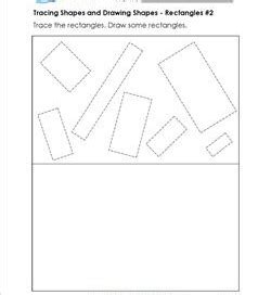 Tracing Shapes and Drawing Shapes Worksheets | A Wellspring