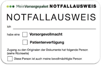 Viele banken bieten kostenlose kreditkarten an. Notfallausweis Zum Ausdrucken