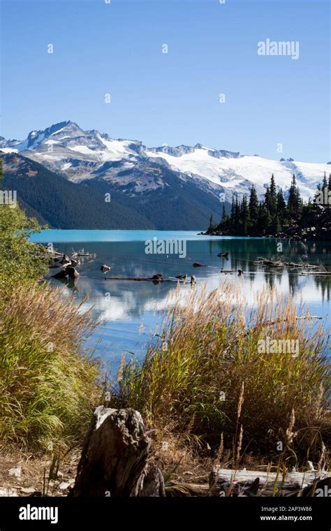 A View Of Garibaldi Lake In Garibaldi Provincial Park In British