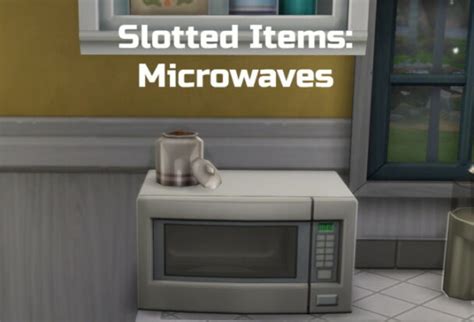 Slotted Items Microwaves By Ilex At Mod The Sims 4 Lana Cc Finds