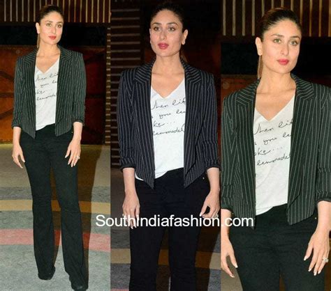 Kareena Kapoors Formal Chic Look South India Fashion