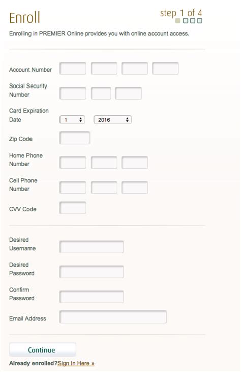 A card created for you, so you can build credit 1. www.mypremiercreditcard.com - How To Enroll In Premier Online