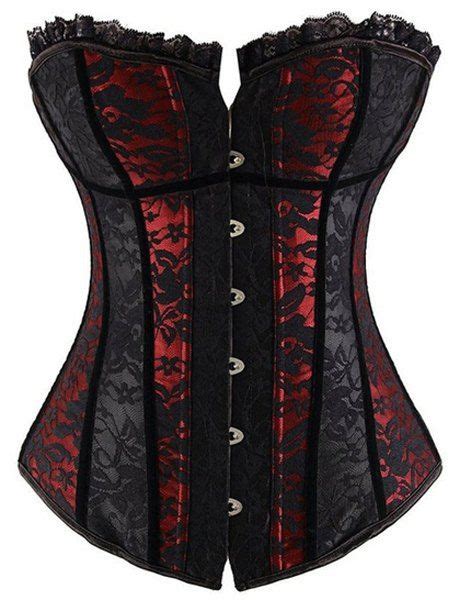 55 Off Vintage Slimming Criss Cross Lace Embellished Strapless Corset For Women Rosegal