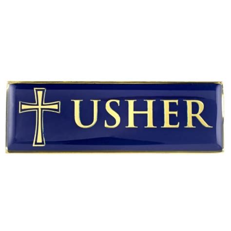 Usher Magnetic Badge 6pk Church Supplies Autom