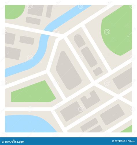 Blank City Map Template