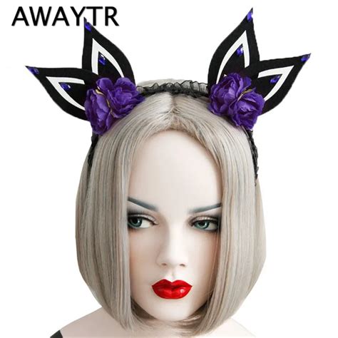 Easter Day Halloween Hair Accessories Rabbit Ears Flower Crown Headband